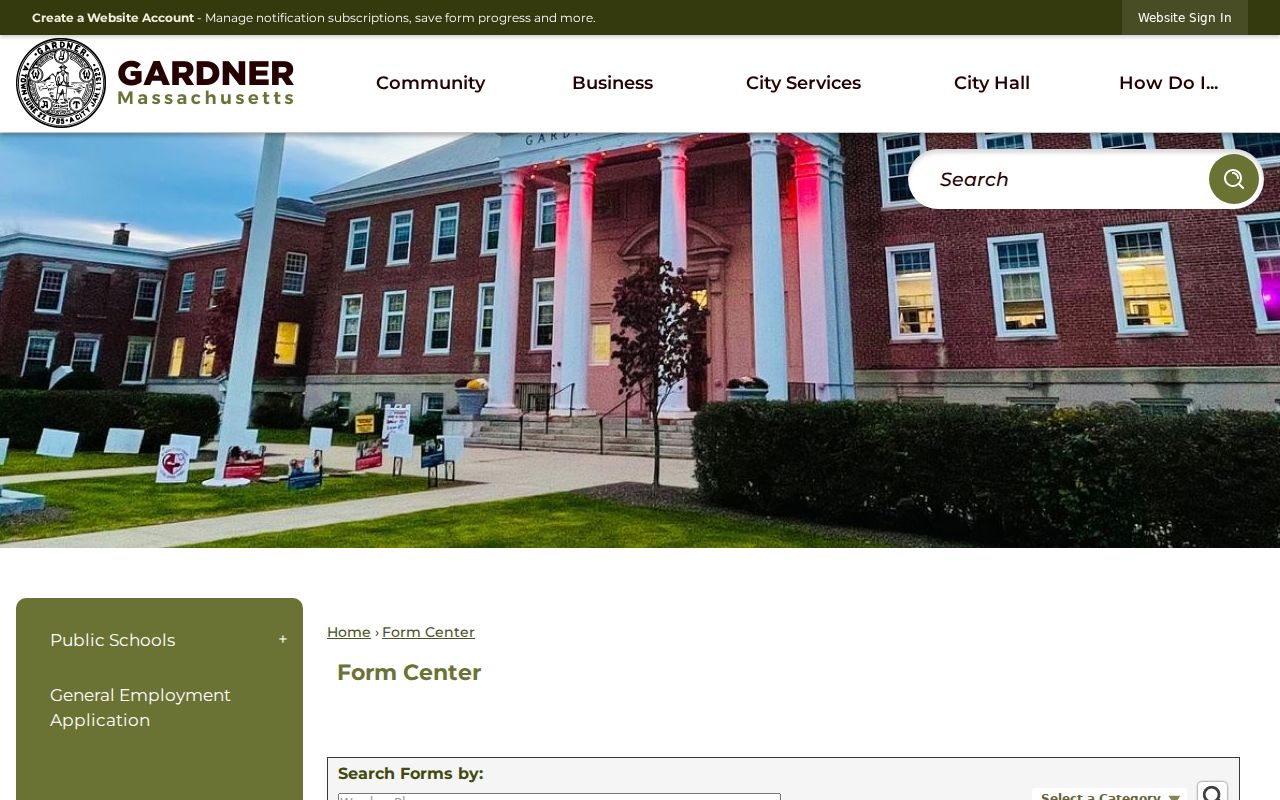 Gardner Police Department contact page used for Worcester County bench warrant routing